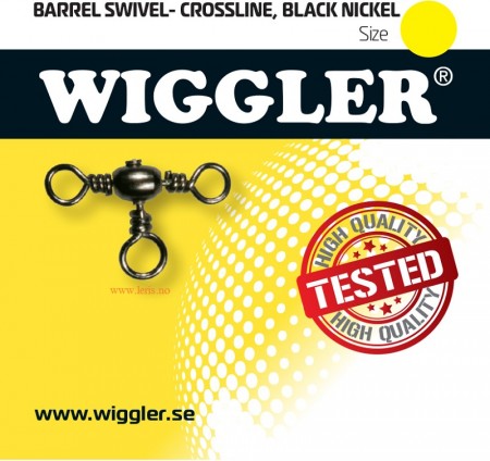 Wiggler Treveis Svivel strl.6, 6pk, 26kg, Black Nickel