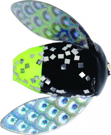 Spin-N-Glo Silver Flake CHR Fire Tail 1/2