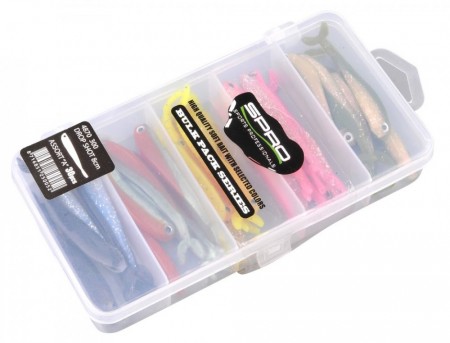 SPRO Drop Shot Sortiment 8cm. 30stk. inkl. boks