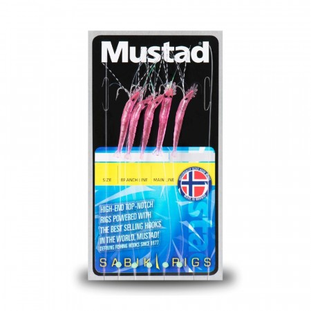 Mustad Mini Shrimp Fluo Pink, 20lb Line, Krok 2.