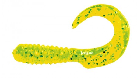 Curly Tail Charteruse Silver/Glitter 5cm